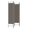 Anthrazitfarbener Raumteiler Ancea 160x200cm (4-teiliger Stoff)
