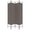 Anthrazitfarbener Raumteiler Ancea 160x200cm (4-teiliger Stoff)