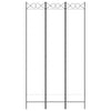 Weißer Raumteiler Ancea 120x220cm (3-teiliger Stoff)