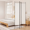 Weißer Raumteiler Ancea 120x220cm (3-teiliger Stoff)
