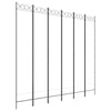 Weißer Raumteiler Ancea 240x220cm (6-teiliges Stoffelement)