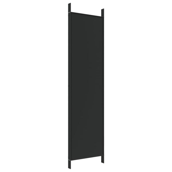 Musta paneelinen tilanjakaja Radife 200x200cm (kangas)