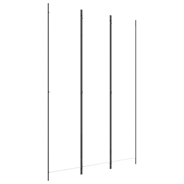 Weißer Raumteiler Kellen 150x220cm (3-teilig, Stoff)