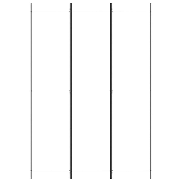 Weißer Raumteiler Kellen 150x220cm (3-teilig, Stoff)