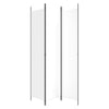 Weißer Raumteiler Kellen 150x220cm (3-teilig, Stoff)