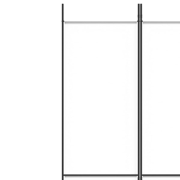 Weißer Raumteiler Kellan 200x220cm (4-teiliger Stoff)