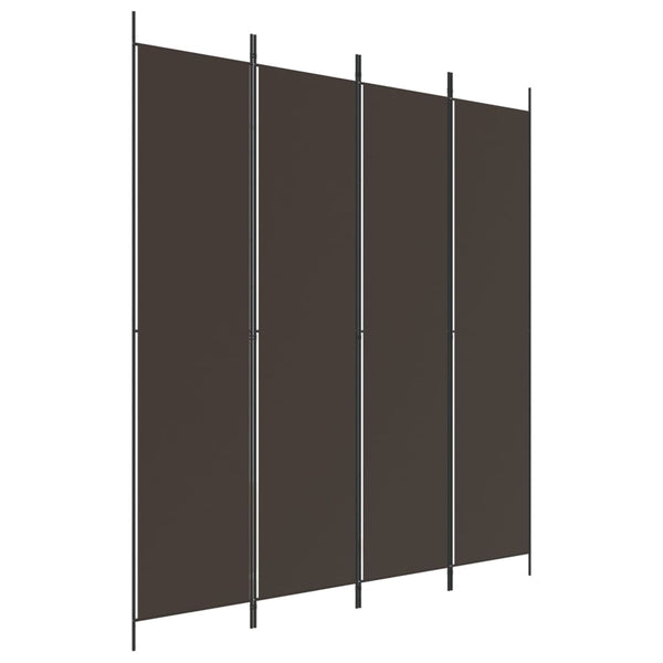 Brauner Raumteiler Kellan 200x220cm (4-teilig, Leinwand)