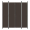 Brauner Raumteiler Kellan 200x220cm (4-teilig, Leinwand)