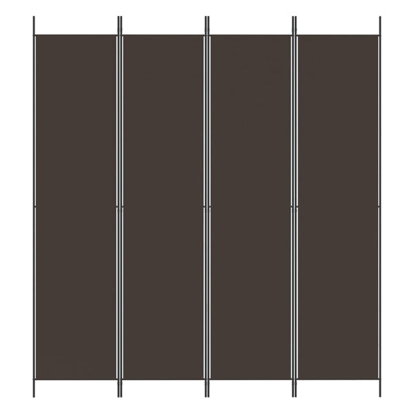 Brauner Raumteiler Kellan 200x220cm (4-teilig, Leinwand)
