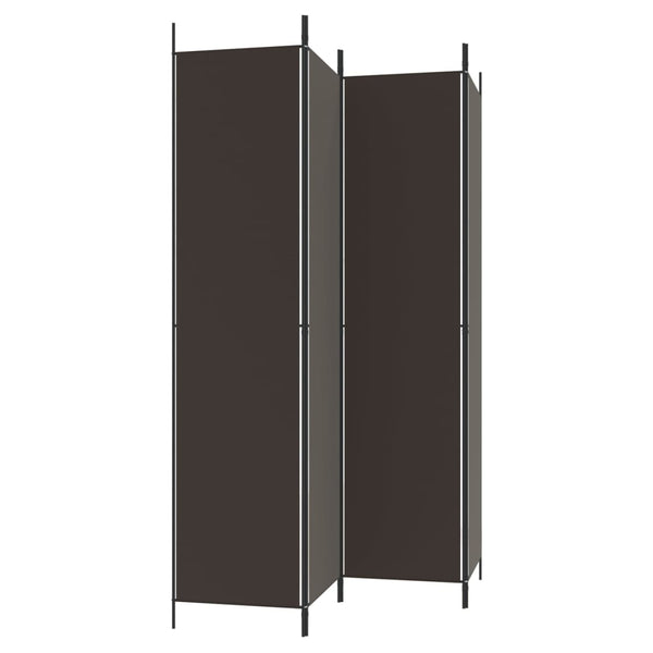 Brauner Raumteiler Kellan 200x220cm (4-teilig, Leinwand)
