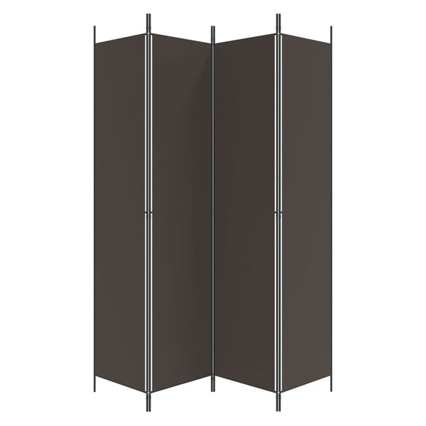 Brauner Raumteiler Kellan 200x220cm (4-teilig, Leinwand)