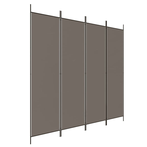 Antrasiitti tilanjakaja Kellan 200x220cm (4-paneelinen kangas)