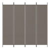 Antrasiitti tilanjakaja Kellan 200x220cm (4-paneelinen kangas)