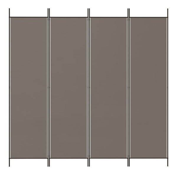 Antrasiitti tilanjakaja Kellan 200x220cm (4-paneelinen kangas)