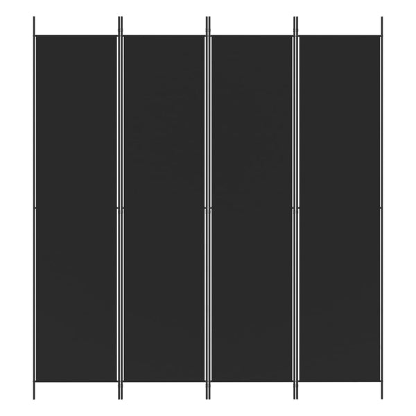 Musta tilanjakaja Kellan 200x220cm (4-paneelinen kangas)