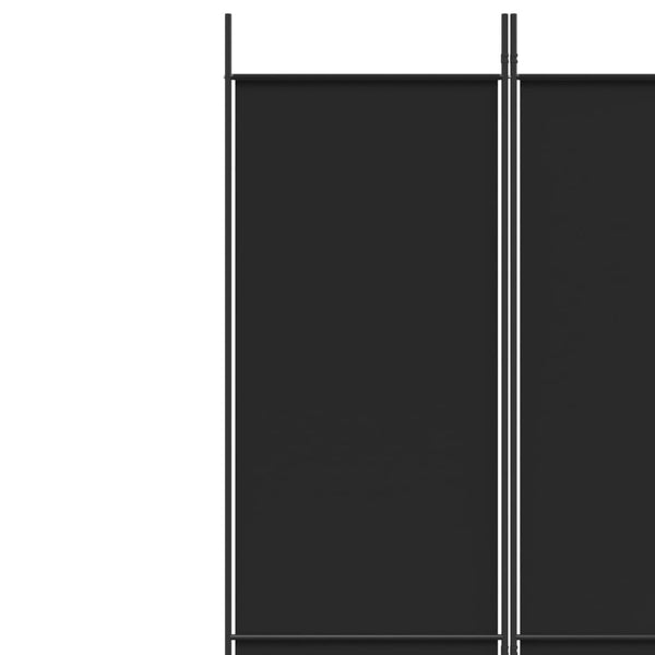 Musta tilanjakaja Kellan 200x220cm (4-paneelinen kangas)