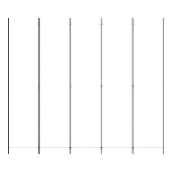 Weißer Raumteiler Kellan 250x220cm (5-teiliger Stoff)