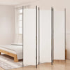 Weißer Raumteiler Kellan 250x220cm (5-teiliger Stoff)