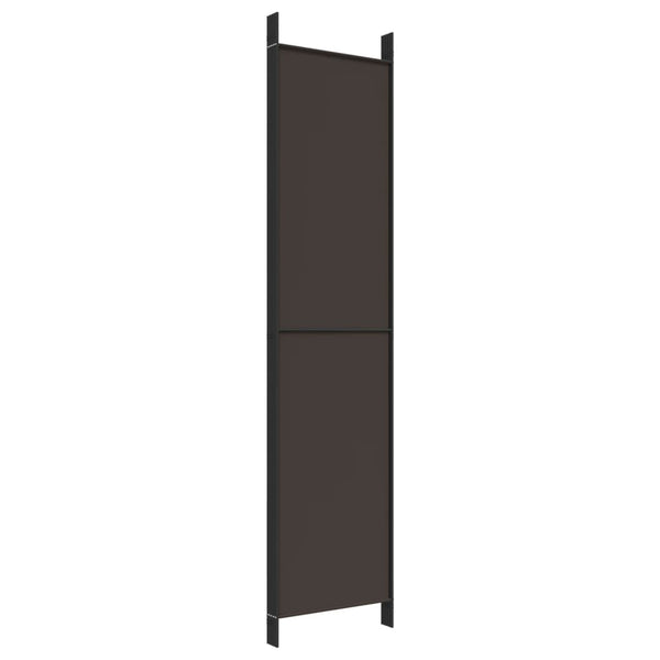 Brauner Raumteiler Kellan 250x220cm (5-teilig, Stoff)