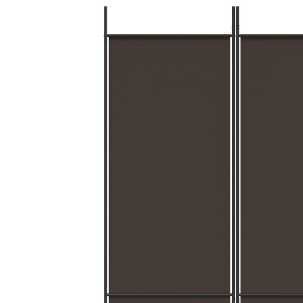 Brauner Raumteiler Kellan 250x220cm (5-teilig, Stoff)