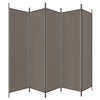 Anthrazit Raumteiler Kellan 250x220cm (5-teiliger Stoff)