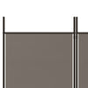 Anthrazit Raumteiler Kellan 250x220cm (5-teiliger Stoff)