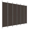 Brauner Raumteiler Kellan 300x220cm (6-teilige Leinwand)