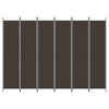 Brauner Raumteiler Kellan 300x220cm (6-teilige Leinwand)