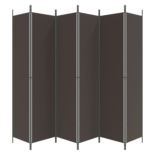 Brauner Raumteiler Kellan 300x220cm (6-teilige Leinwand)