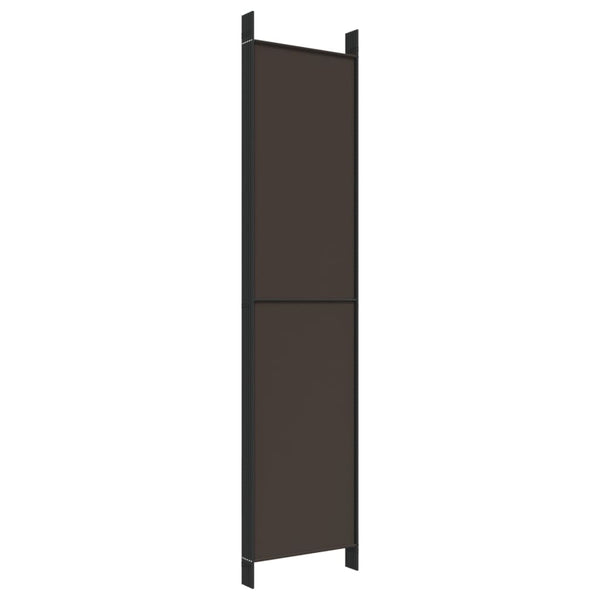 Brauner Raumteiler Kellan 300x220cm (6-teilige Leinwand)