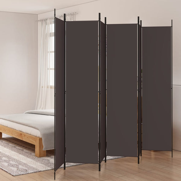 Brauner Raumteiler Kellan 300x220cm (6-teilige Leinwand)