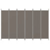 Anthrazitfarbener Raumteiler Kellan 300x220cm (6-teiliger Stoff)