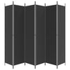 Schwarzer Raumteiler Kellan 300x220cm (6-teiliges Tuch)