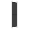 Schwarzer Raumteiler Kellan 300x220cm (6-teiliges Tuch)