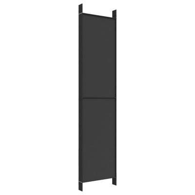 Schwarzer Raumteiler Kellan 300x220cm (6-teiliges Tuch)