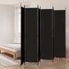 Schwarzer Raumteiler Kellan 300x220cm (6-teiliges Tuch)