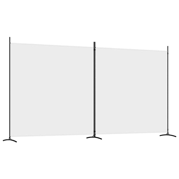 Valkoinen tilanjakaja Anette 348x180cm (2-paneelinen kangas)