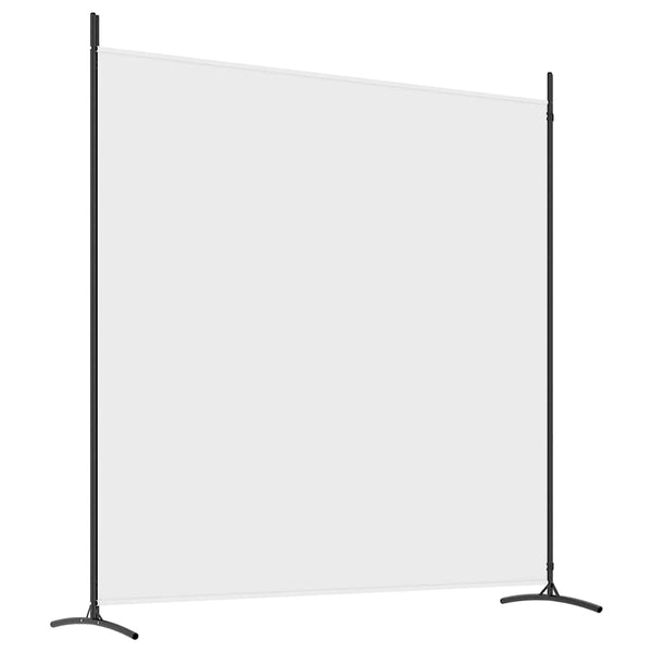 Valkoinen tilanjakaja Anette 348x180cm (2-paneelinen kangas)