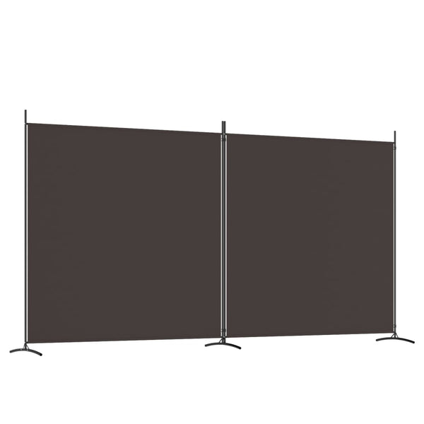 Ruskea tilanjakaja Anette 348x180cm (2-paneelinen kangas)