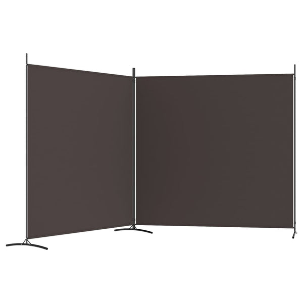 Ruskea tilanjakaja Anette 348x180cm (2-paneelinen kangas)