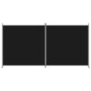 Schwarzer Raumteiler Anette 348x180cm (2-teilige Leinwand)