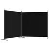 Schwarzer Raumteiler Anette 348x180cm (2-teilige Leinwand)
