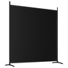 Schwarzer Raumteiler Anette 348x180cm (2-teilige Leinwand)