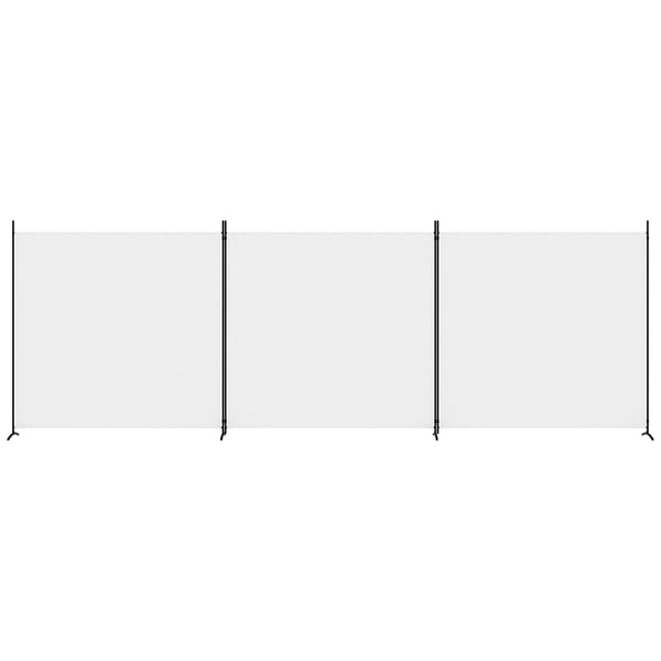 Weißer Raumteiler Anette 525x180cm (3-teilig, Stoff)