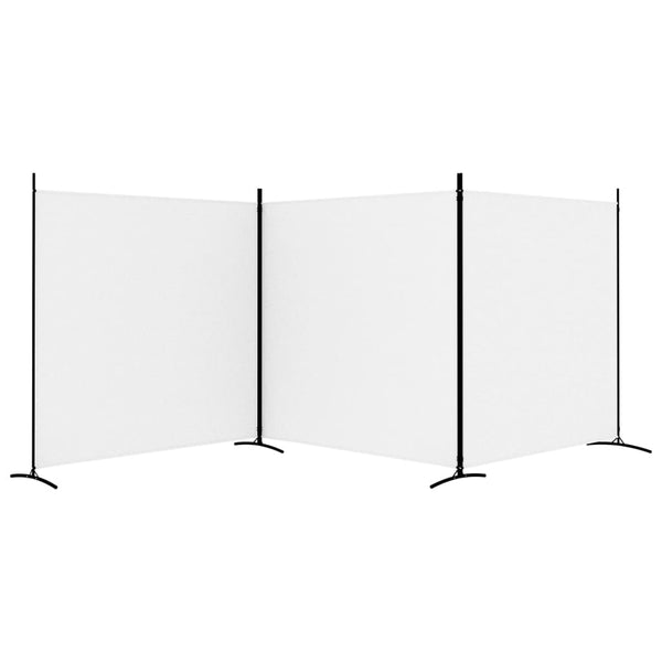 Weißer Raumteiler Anette 525x180cm (3-teilig, Stoff)