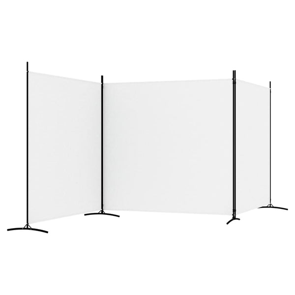 Weißer Raumteiler Anette 525x180cm (3-teilig, Stoff)