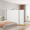 Weißer Raumteiler Anette 525x180cm (3-teilig, Stoff)