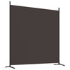 Ruskea tilanjakaja Anette 525x180cm (3-paneelinen kangas)