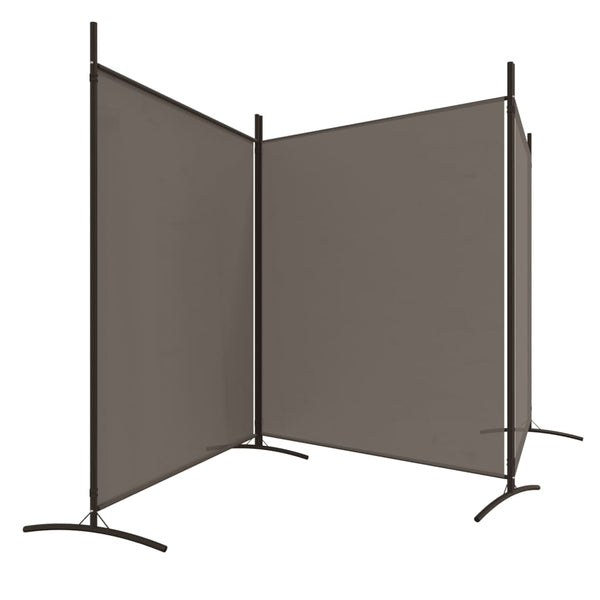 Antrasiitti tilanjakaja Anette 525x180cm (3-paneelinen, kangas)
