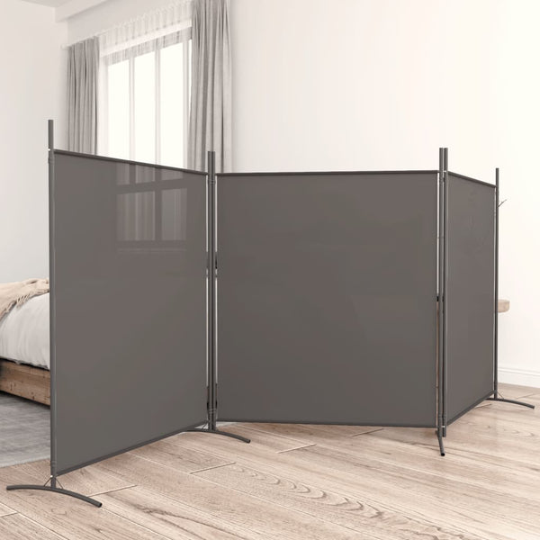 Antrasiitti tilanjakaja Anette 525x180cm (3-paneelinen, kangas)